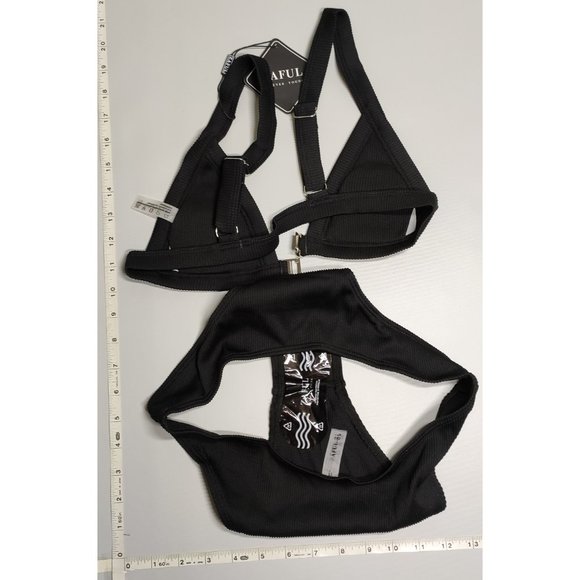 NWT Zaful Small Triangle bikini set Black - Picture 3 of 7
